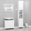 Image de vidaXL Ensemble de meubles de salle de bain 3 pcs Blanc Aggloméré