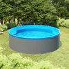 Image de Piscine à éclaboussures - vidaXL - 350x90 cm - Acier - Gris et bleu - 7200 L