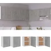 Image de vidaXL Armoires suspendues 2 pcs Gris béton Bois d ingénierie 805082