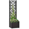 Image de Lit surélevé de jardin - vidaXL - Anthracite - Système darrosage automatique - Treillis intégré - 35 L