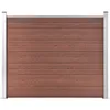 Image de vidaXL Panneau de Clôture Barrière de Jardin Mur de Clôture Bordure de Balcon Patio Terrasse Arrière-cour Extérieur WPC 148980
