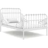Image de vidaXL Cadre de lit extensible sans matelas blanc métal 80x130/200 cm 324741