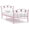 Image de vidaXL Cadre de lit sans matelas rose métal 90x200 cm 324747