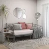 Image de vidaXL Cadre de canapé-lit extensible sans matelas gris métal 90x200cm 324766