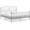 Image de vidaXL Cadre de lit sans matelas gris métal 180x200 cm 324858