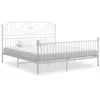 Image de vidaXL Cadre de lit sans matelas blanc métal 200x200 cm 324860