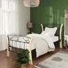 Image de vidaXL Cadre de lit sans matelas noir métal 90x200 cm 324883