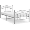 Image de vidaXL Cadre de lit sans matelas gris métal 90x200 cm 324990