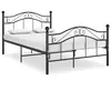Image de vidaXL Cadre de lit sans matelas noir métal 120x200 cm 324994