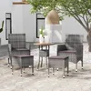 Image de vidaXL Salon de Jardin 5 pcs Mobilier de Patio Ensemble de Meubles de Terrasse Moblilier de Jardin Meubles dExtérieur 3058473