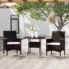 Image de vidaXL Mobilier à Dîner de Jardin 3 pcs Mobilier de Salle à Manger de Terrasse Table et Chaises de Repas Salon de Jardin 3058484