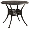 Image de vidaXL Table de jardin Bronze 90x90x74 cm Aluminium coulé 315585
