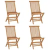 Image de Chaises de jardin pliables - vidaXL - Bois de teck massif - Confortable et durable - Marron