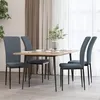 Image de vidaXL Chaises à manger lot de 4 Gris foncé Velours siège de salle à manger chaise de salon chaise dappoint chaise de 326105