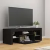 Image de vidaXL Meuble TV avec Lumières LED Armoire Basse Centre de Divertissement Meuble Stéréo Salon Salle de Séjour Maison 804347