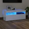 Image de vidaXL Meuble TV avec Lumières LED Armoire de Télévision Meuble Télé de Salon Armoire Basse Salle de Séjour Intérieur 804388