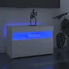 Image de vidaXL Meuble TV avec lumières LED blanc 60x35x40 cm 804409