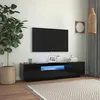 Image de vidaXL Meuble TV avec Lumières LED Armoire de Télévision Meuble Télé de Salon Armoire Basse Salle de Séjour Intérieur 804428