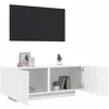 Image de vidaXL Meuble TV Blanc 100x35x40 cm Aggloméré