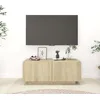 Image de vidaXL Meuble TV Chêne sonoma 100x35x40 cm Aggloméré 804439