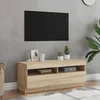 Image de vidaXL Meuble TV avec Lumières LED Armoire de Télévision Meuble Télé de Salon Armoire Basse Salle de Séjour Intérieur 804457