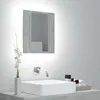 Image de vidaXL Armoire de salle de bain à miroir LED Gris béton Acrylique 804952