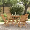 Image de vidaXL Salon de Jardin 5 pcs Ensemble de Salle à Manger Table et Chaises à Dîner Mobilier de Repas Extérieur Patio Bois de 3059582