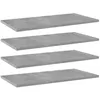 Image de Panneaux de bibliothèque - vidaXL - 4 pcs - Gris béton - 60x30x15cm - Aggloméré