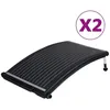 Image de vidaXL Panneaux de chauffage solaire de piscine courbés 2 pcs 110x65cm 3059850