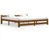 Image de vidaXL Cadre de lit sans matelas marron miel bois pin massif 200x200cm 322011