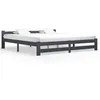 Image de vidaXL Cadre de lit sans matelas gris foncé pin massif 200x200 cm 322025