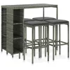 Image de vidaXL Meuble de Bar de Jardin 5 pcs et Coussins Salon de Jardin Mobilier de Patio Terrasse Mobilier de Salle à Manger 3064915