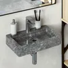 Image de Lavabo Gris - VIDAXL - 38x24x65 cm - Fait à la main - Marbre
