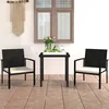 Image de vidaXL Ensemble de Salle à Manger de Jardin 3 pcs Mobilier à Dîner Table et Chaises de Patio Salon de Jardin Terrasse 3065705