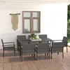 Image de vidaXL Ensemble de Salle à Manger de Jardin 9 pcs Mobilier à Dîner Table et Chaises de Patio Salon de Jardin Extérieur 3065716