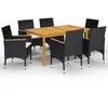 Image de vidaXL Ensemble de Salle à Manger de Jardin 7 pcs Table et Chaises de Repas de Patio Mobilier de Terrasse Mobilier à Dîner 3067771