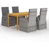 Image de vidaXL Ensemble de Salle à Manger de Jardin 5 pcs Mobilier à Dîner de Patio Salon de Jardin Table et Chaises de Repas 3067810
