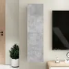 Image de vidaXL Meuble TV Gris béton 305x30x110 cm Bois d’ingénierie 803370
