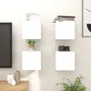 Image de vidaXL Meubles TV muraux 4 pcs Blanc 305x30x30 cm