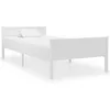 Image de vidaXL Cadre de lit Bois de pin massif Blanc 90x200 cm 322103