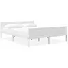 Image de vidaXL Cadre de lit sans matelas bois massif de pin blanc 160x200 cm 322107