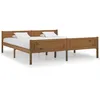 Image de vidaXL Cadre de lit Bois de pin massif Marron miel 180x200 cm