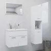 Image de Ensemble de meubles de salle de bain Blanc Aggloméré