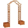 Image de vidaXL Pergola de jardin avec jardinière Bois pin massif