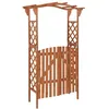 Image de vidaXL Pergola avec portail 116x40x204 cm Bois de sapin massif
