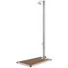 Image de vidaXL Douche de jardin avec base marron 220 cm Acier inoxydable 3070788