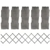 Image de vidaXL 5x Bois de Sapin Massif Clôture à Treillis Barrières de Jardin Panneaux de Clôture Extensibles Patio Arrière-cour 316423