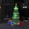 Image de vidaXL Sapin de Noël Gonflable avec LED Arbre de Noël Décoration Ornement de Noël Jardin Patio Terrasse Arrière-cour 331433