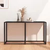 Image de Table console - VIDAXL - Marbre noir - Verre trempé - 140x35x755 cm - Design contemporain
