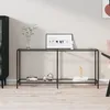 Image de vidaXL Table console Transparent 160x35x755 cm Verre trempé